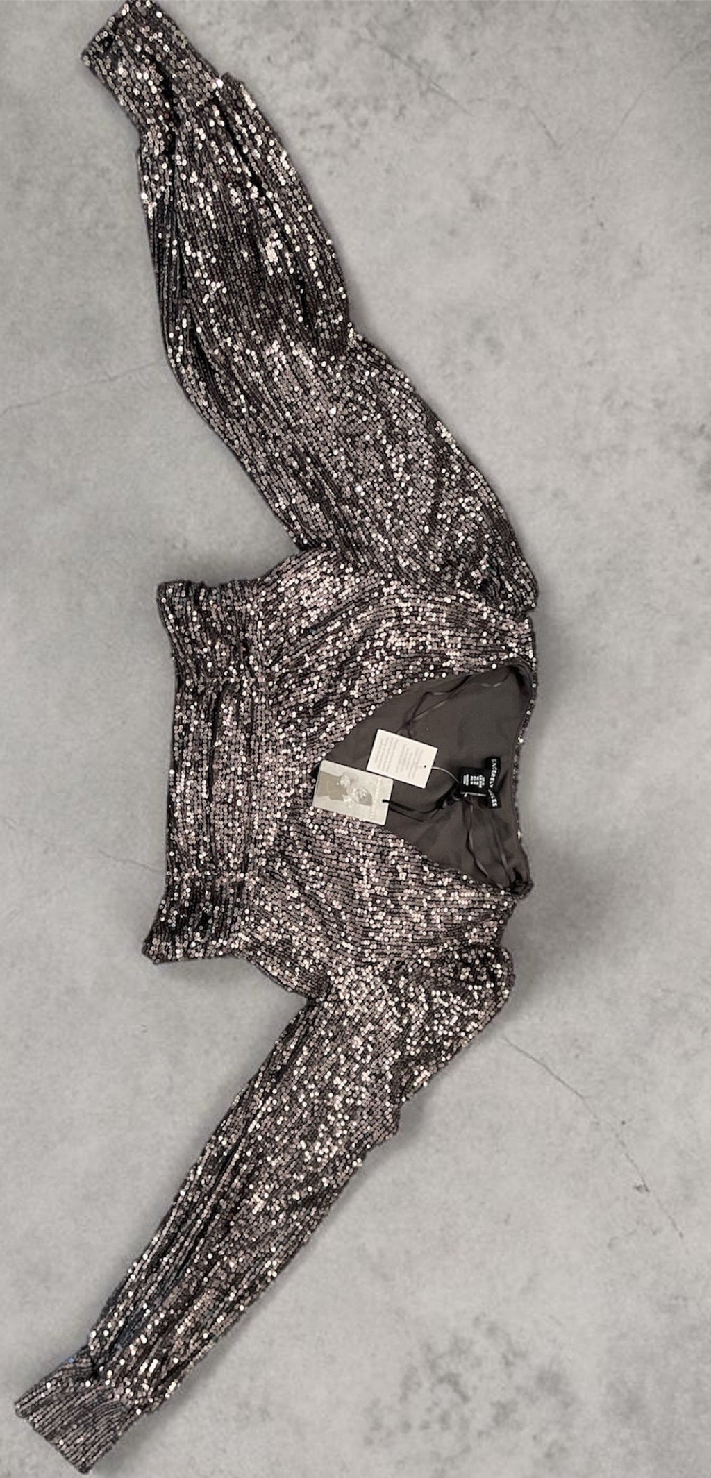 Sincerely Jules (Sequin Top ) Long sleeve cropped blouse