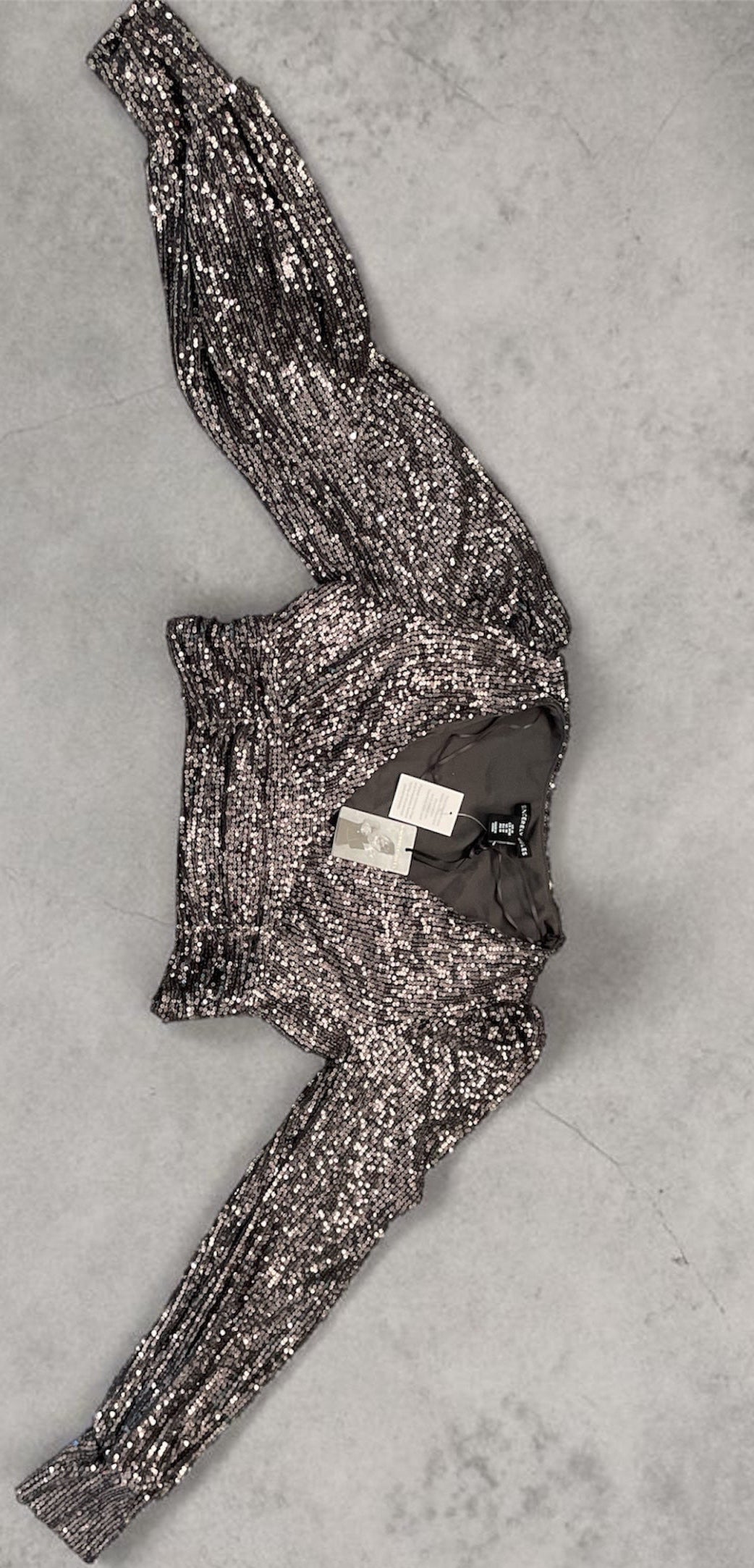 Sincerely Jules (Sequin Top ) Long sleeve cropped blouse