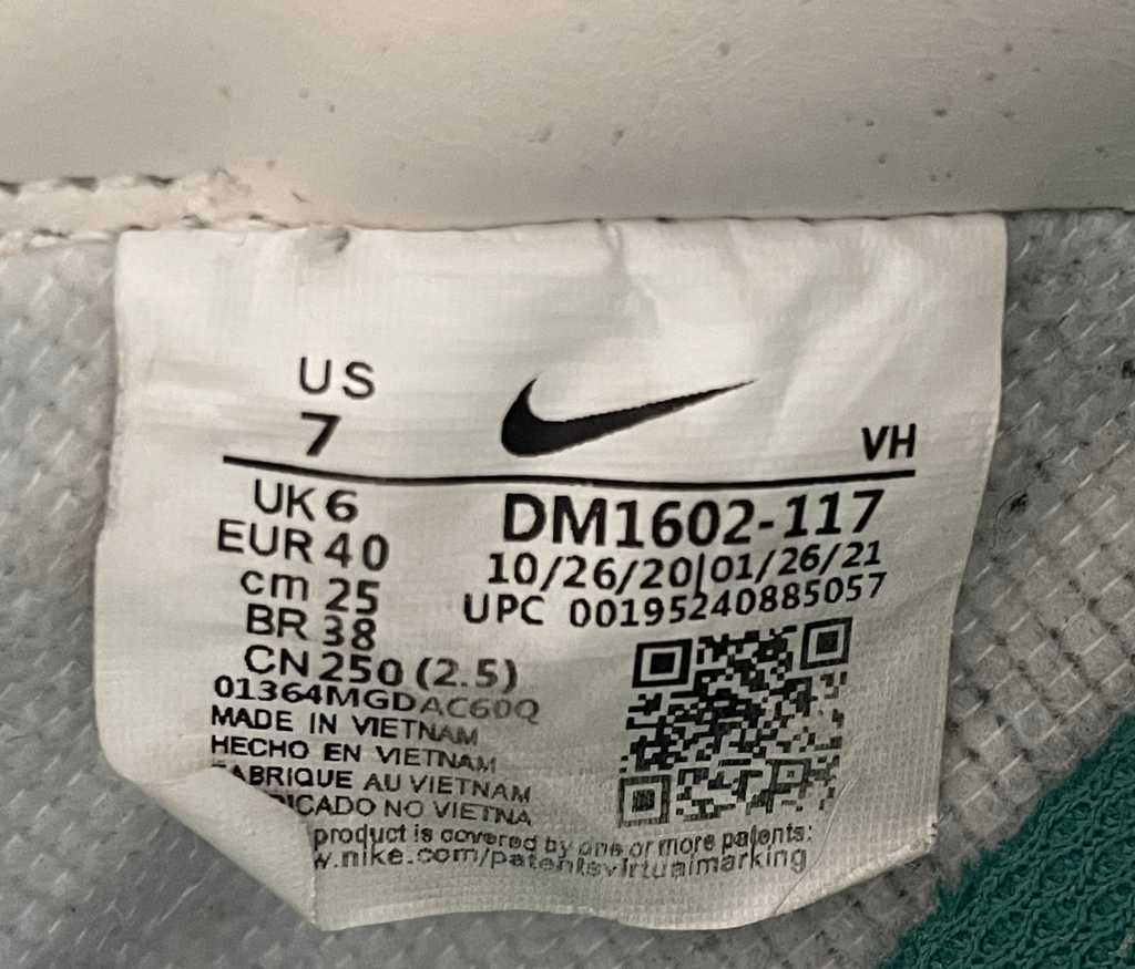 Nike Dunk Low Off-White Lot 42 Sz 7.