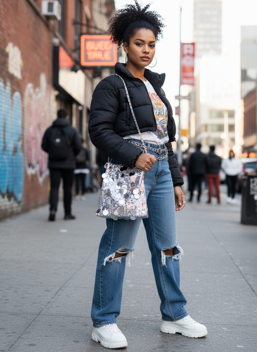 Walking Mirrors Hand Bag