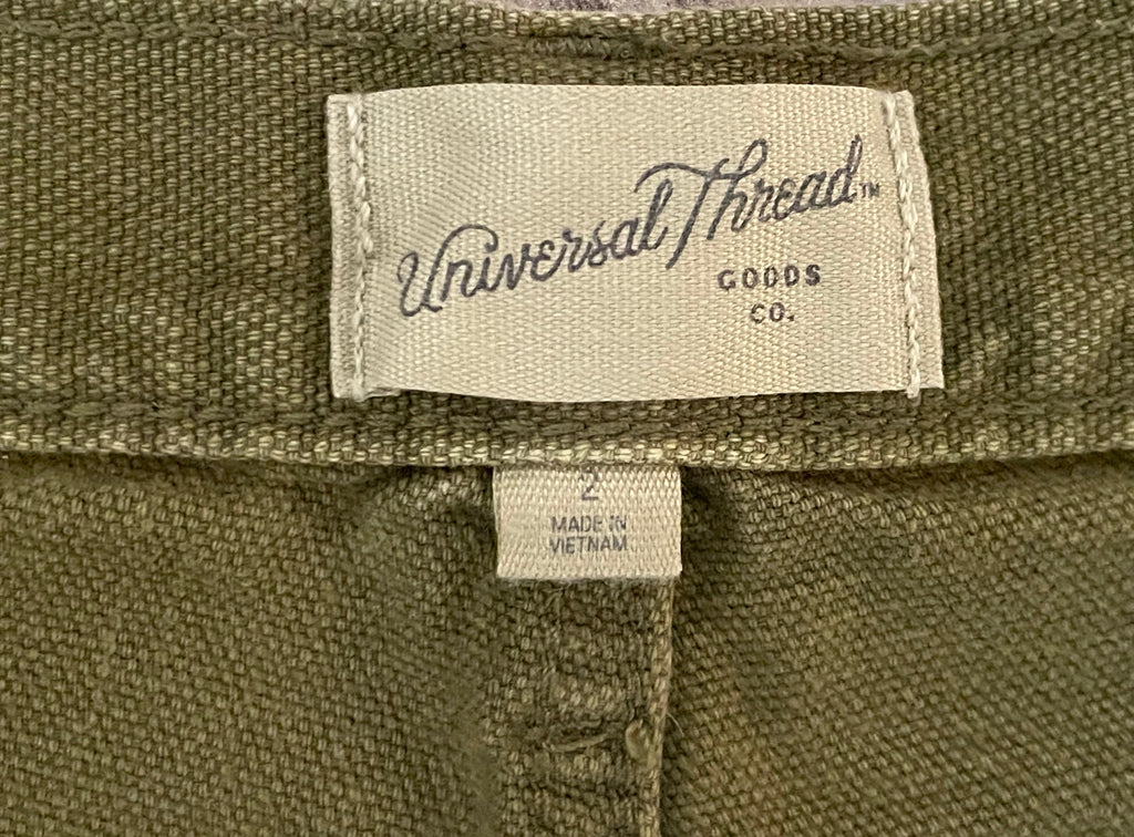 Olive Green Barrel-Leg Jeans         WMN SZ.2
