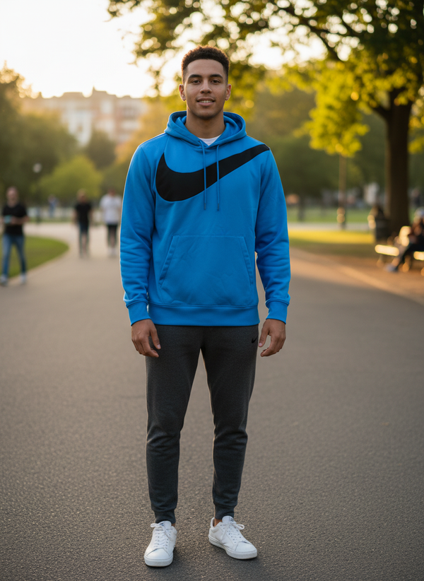 Nike Dri-Fit Hooded PullOver     (Big Swoosh )Logo